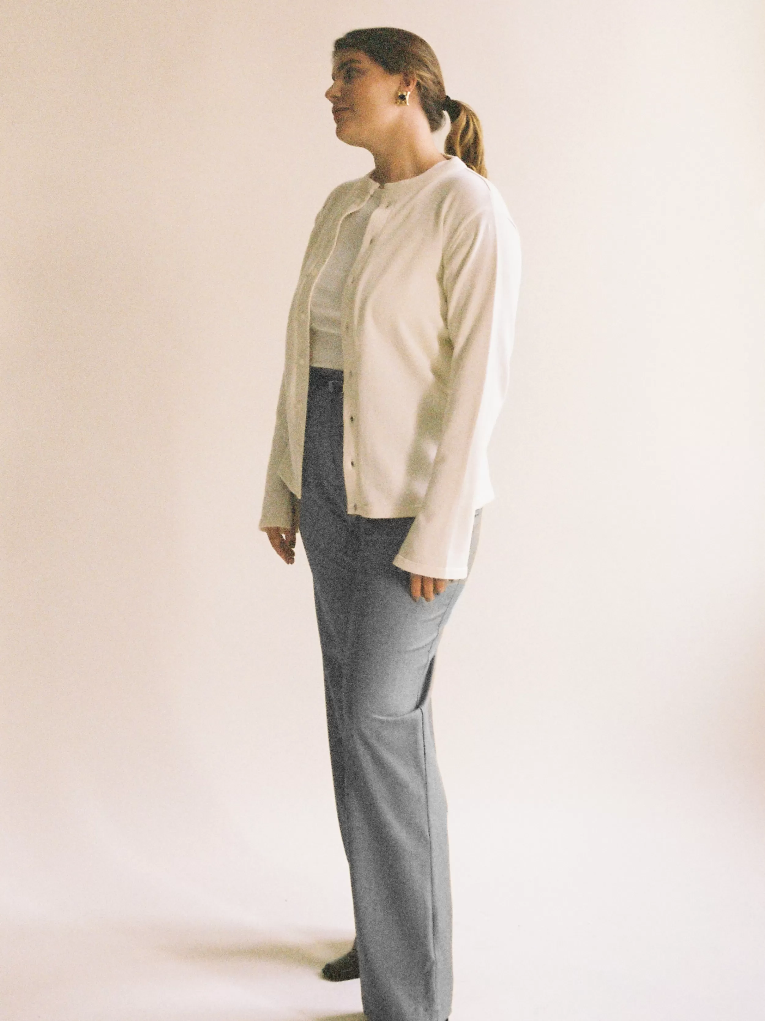 Hot Djerf Avenue Genindspil Getaway Cardigan Cream